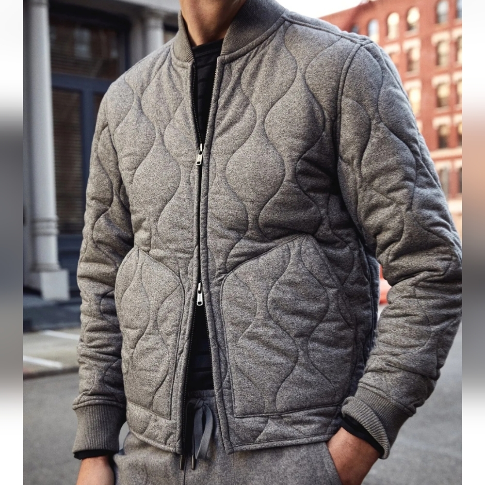 Todd Snyder Cotton Quilted Bomber Jacket